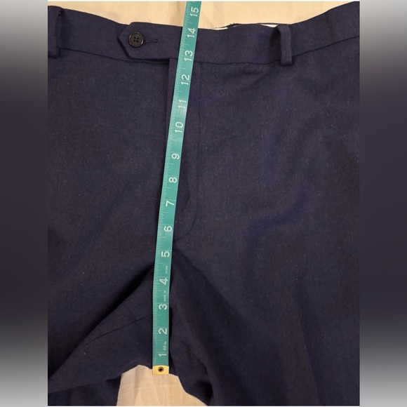 Paul Fredrick Size 36 Cashmere Wool Royal Blue Dress Pants Men’s Straight Leg - Picture 9 of 12